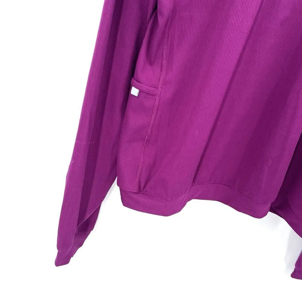 Nike Dri-Fit Element Half Zip Pullover Long Sleeve Running Purple
